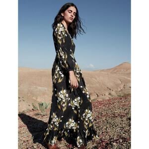 Borgo De Nor Black Floral Dress